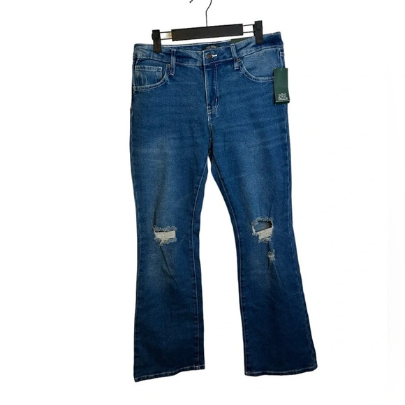 Nwt Wild Fable Low Rise Bootcut Distressed Jeans - Picture 1 of 4